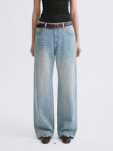 Mid-Low Rise Light Blue Washed Jeans Washing Blue