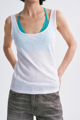 Lace-Up Adjustable Y-Strap Corset Top Lake Green