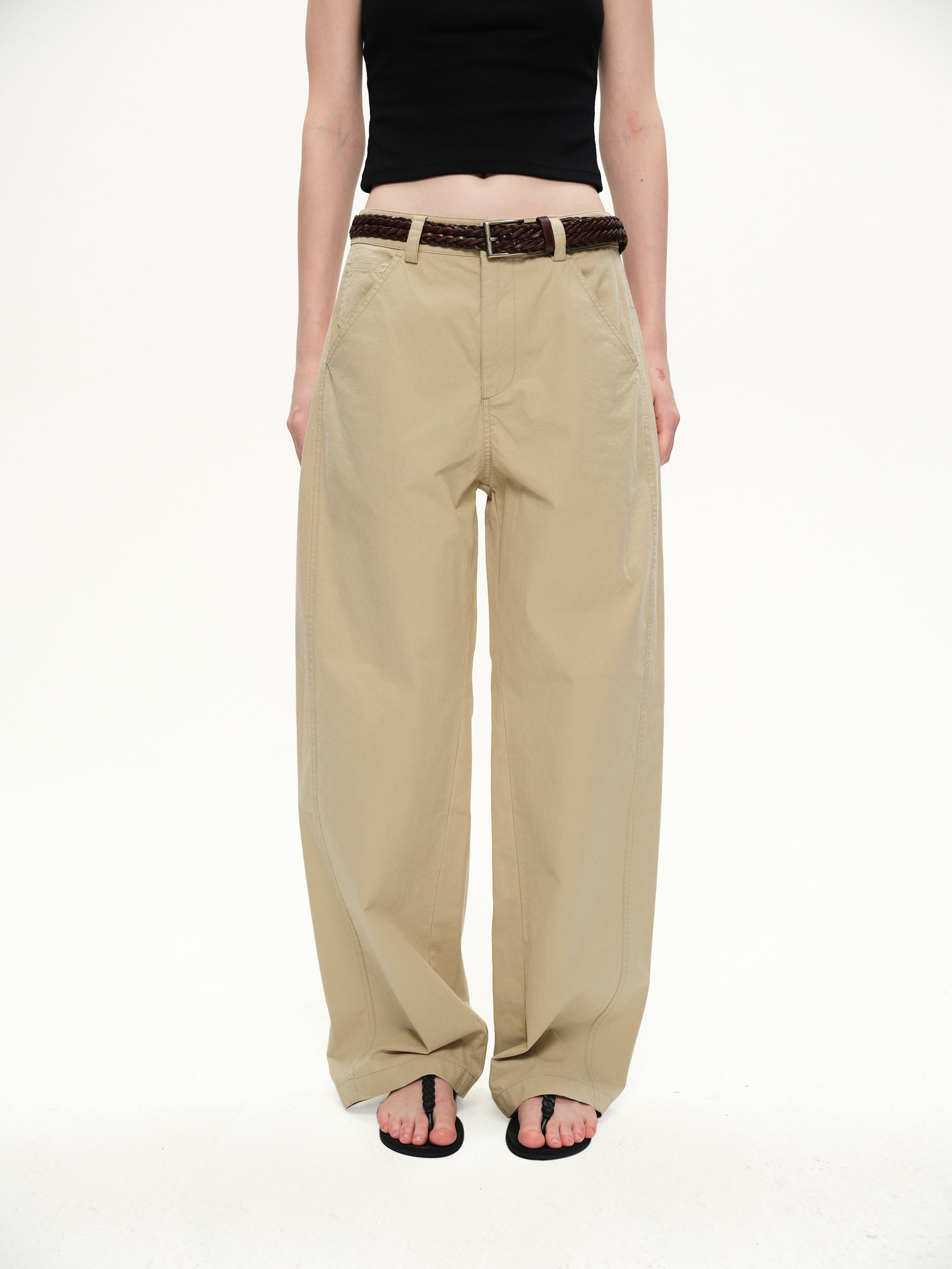 Levan paper sensation casual pants light khaki