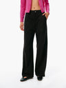 Mid-Low Waist Casual Trousers black