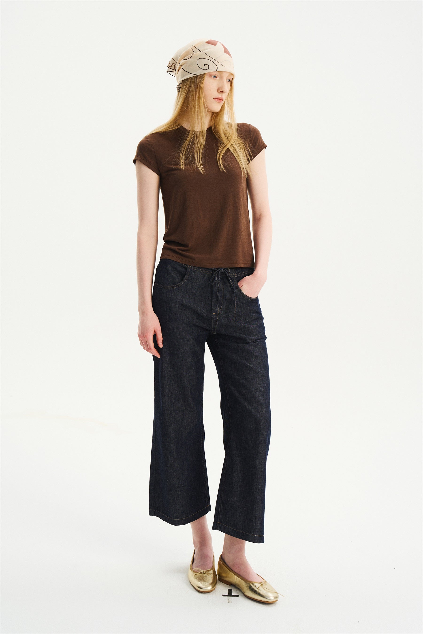 Essential Crew-Neck Short-Sleeve T-Shirt Chocolate Brown