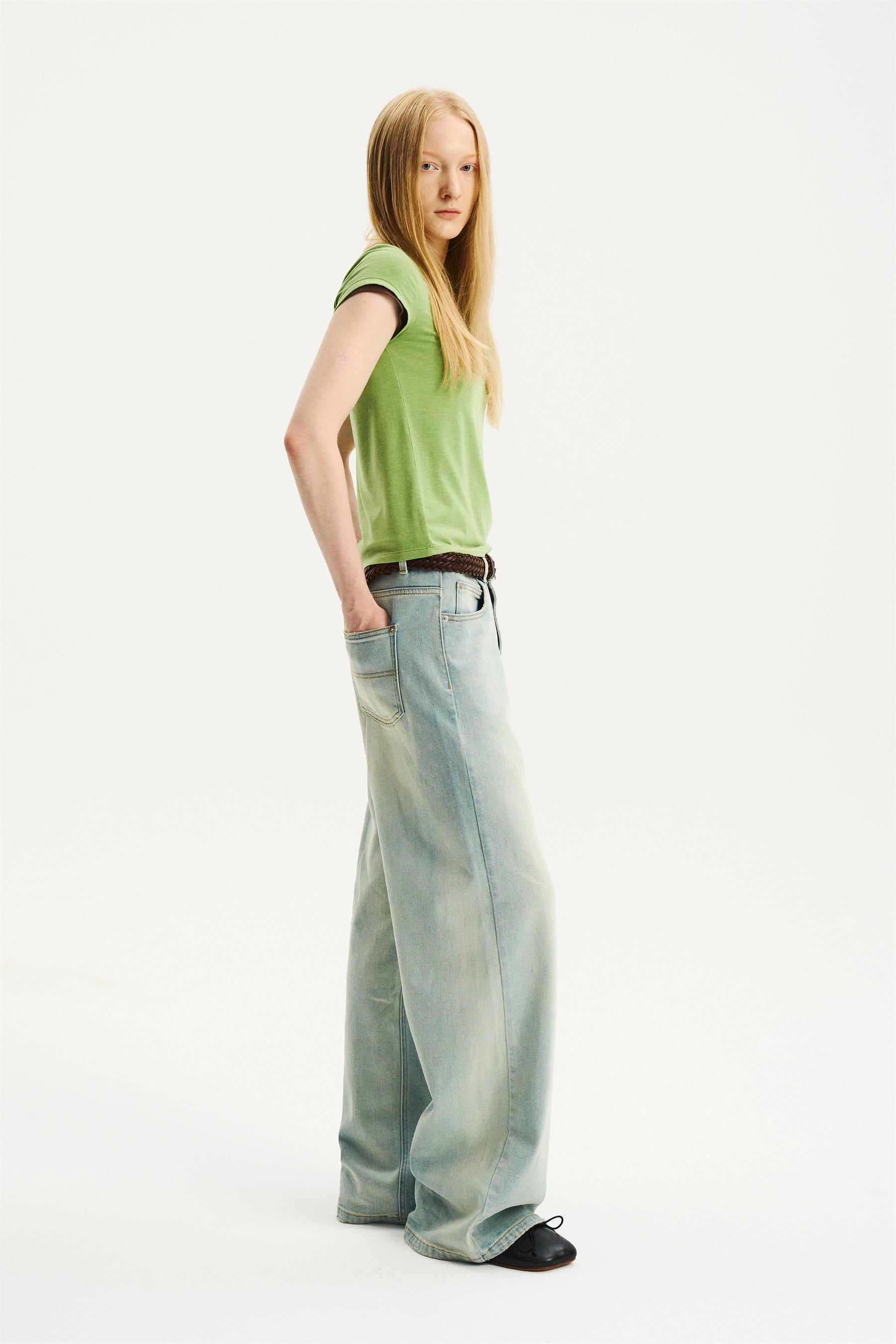 Essential Crew-Neck Short-Sleeve T-Shirt Fruit Green