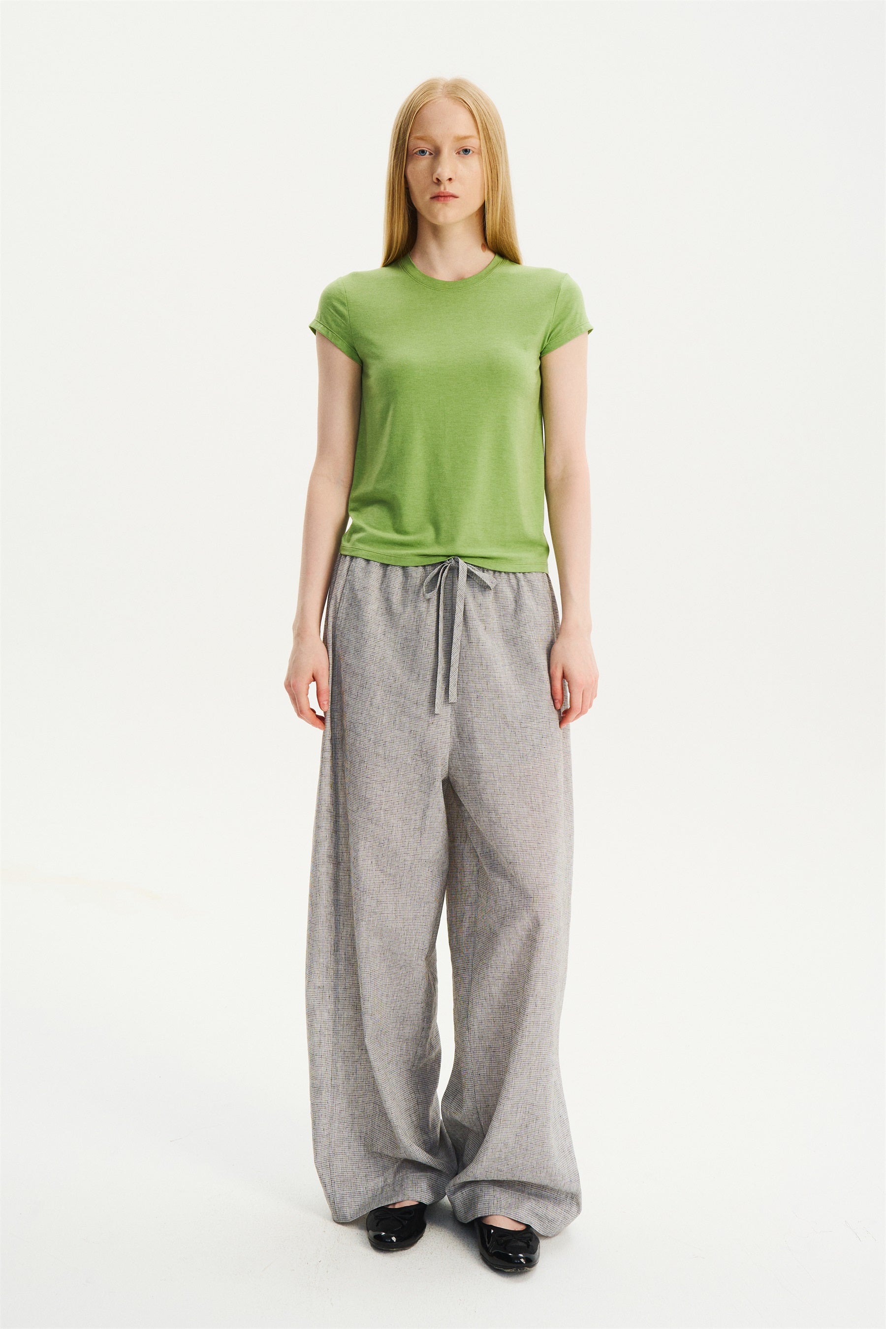 Essential Crew-Neck Short-Sleeve T-Shirt Fruit Green