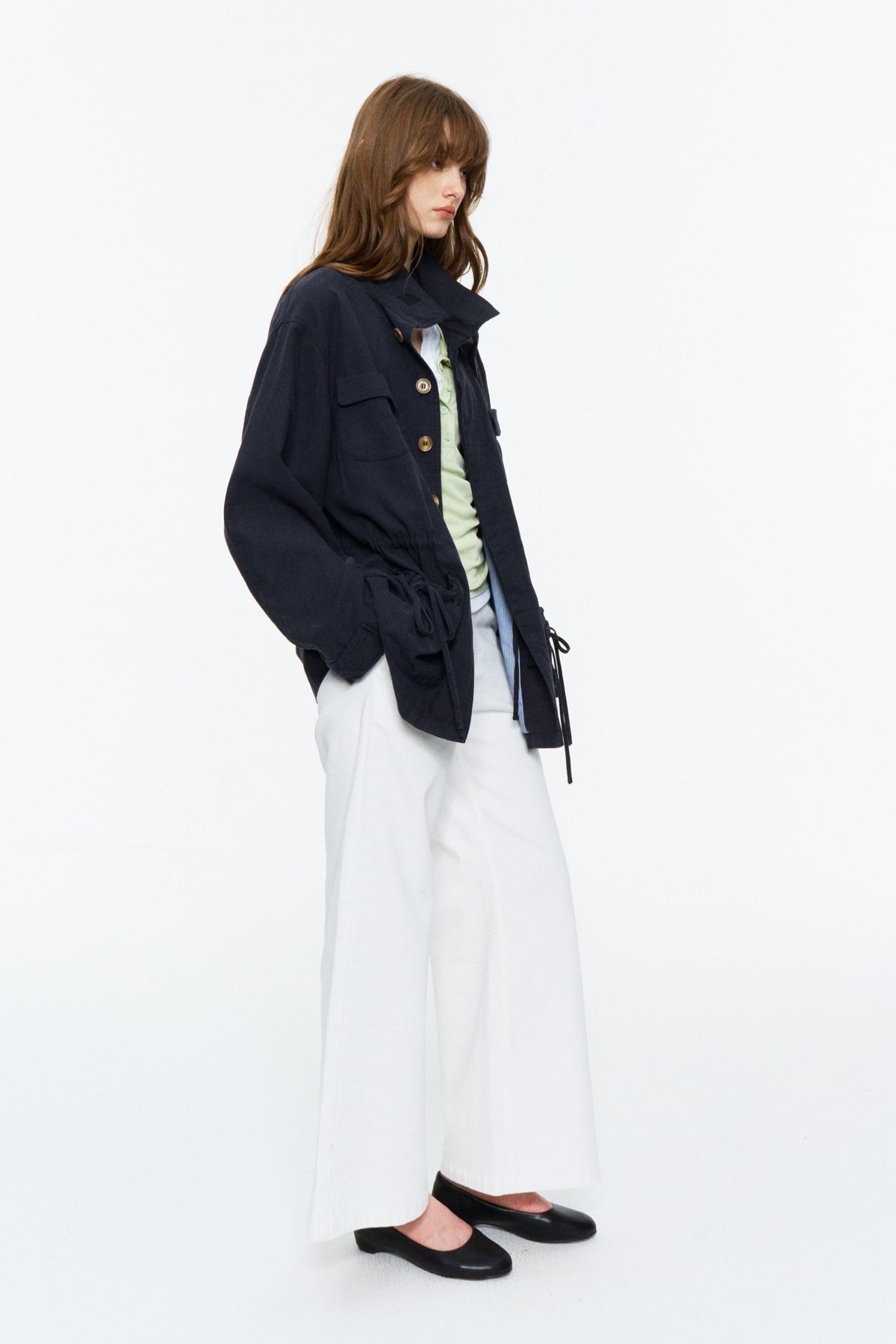 Mid-Length Utility Jacket Navy