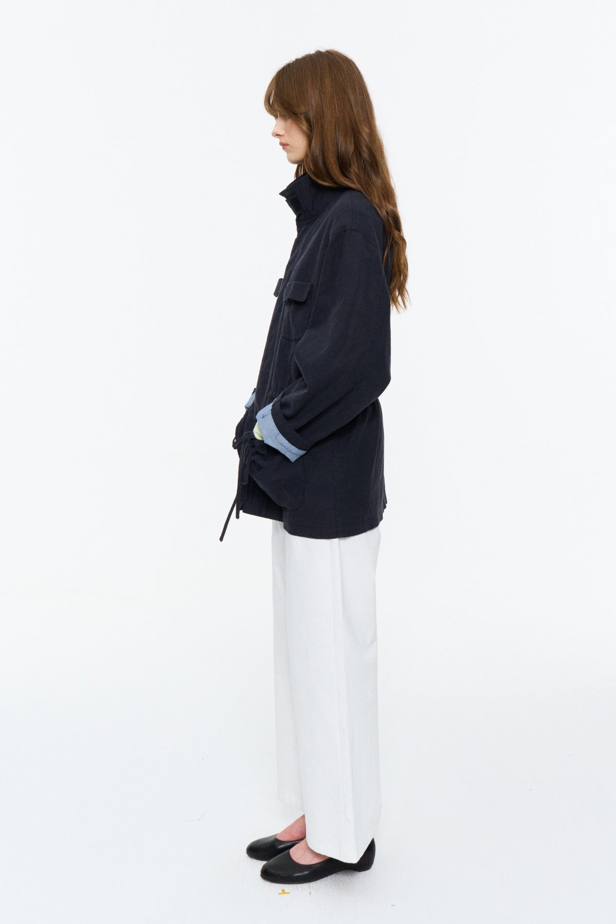Mid-Length Utility Jacket Navy