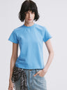 Essential Relaxed Fit Solid Short-Sleeve Tee Blue