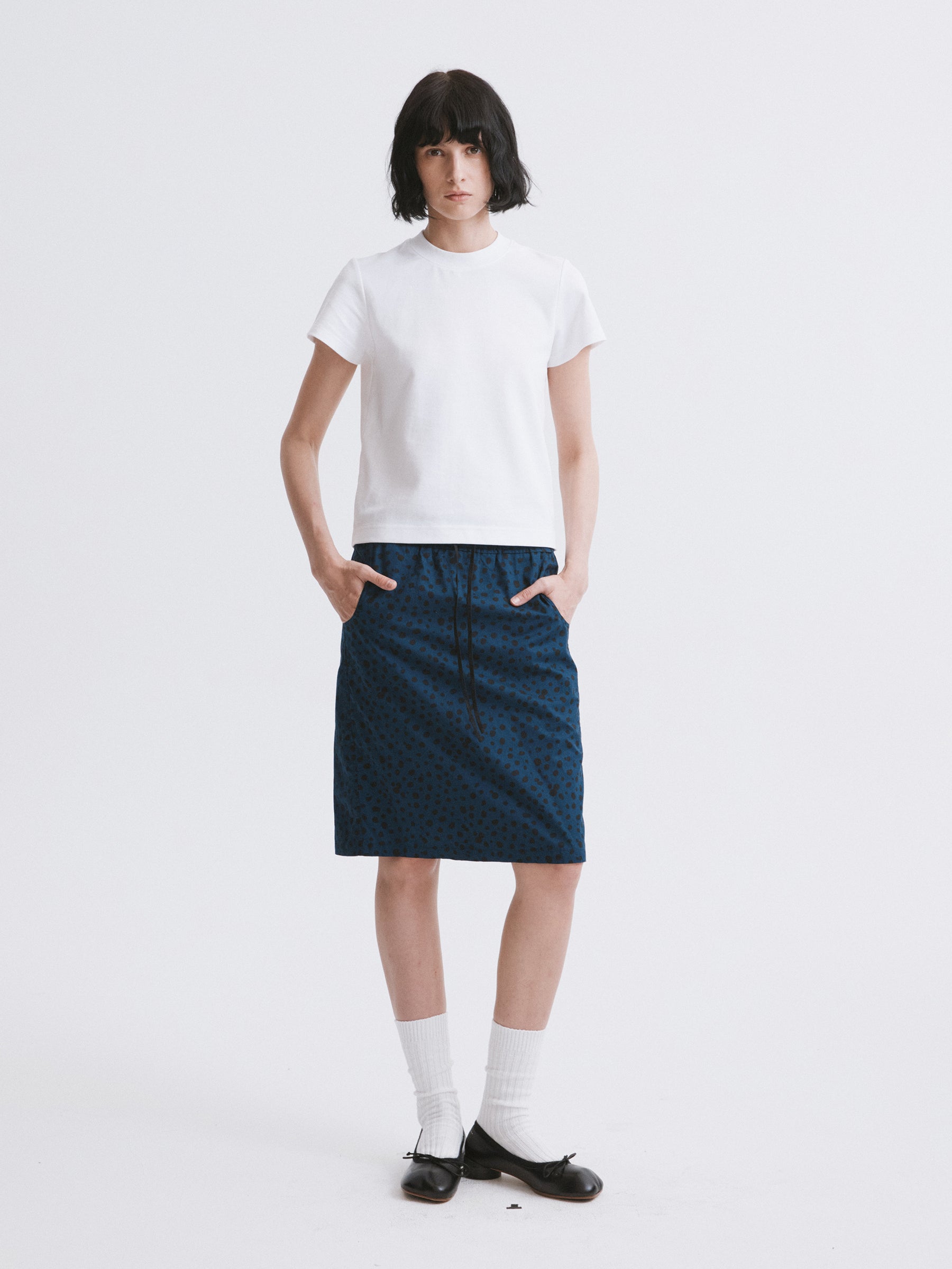 Essential Relaxed Fit Solid Short-Sleeve Tee White