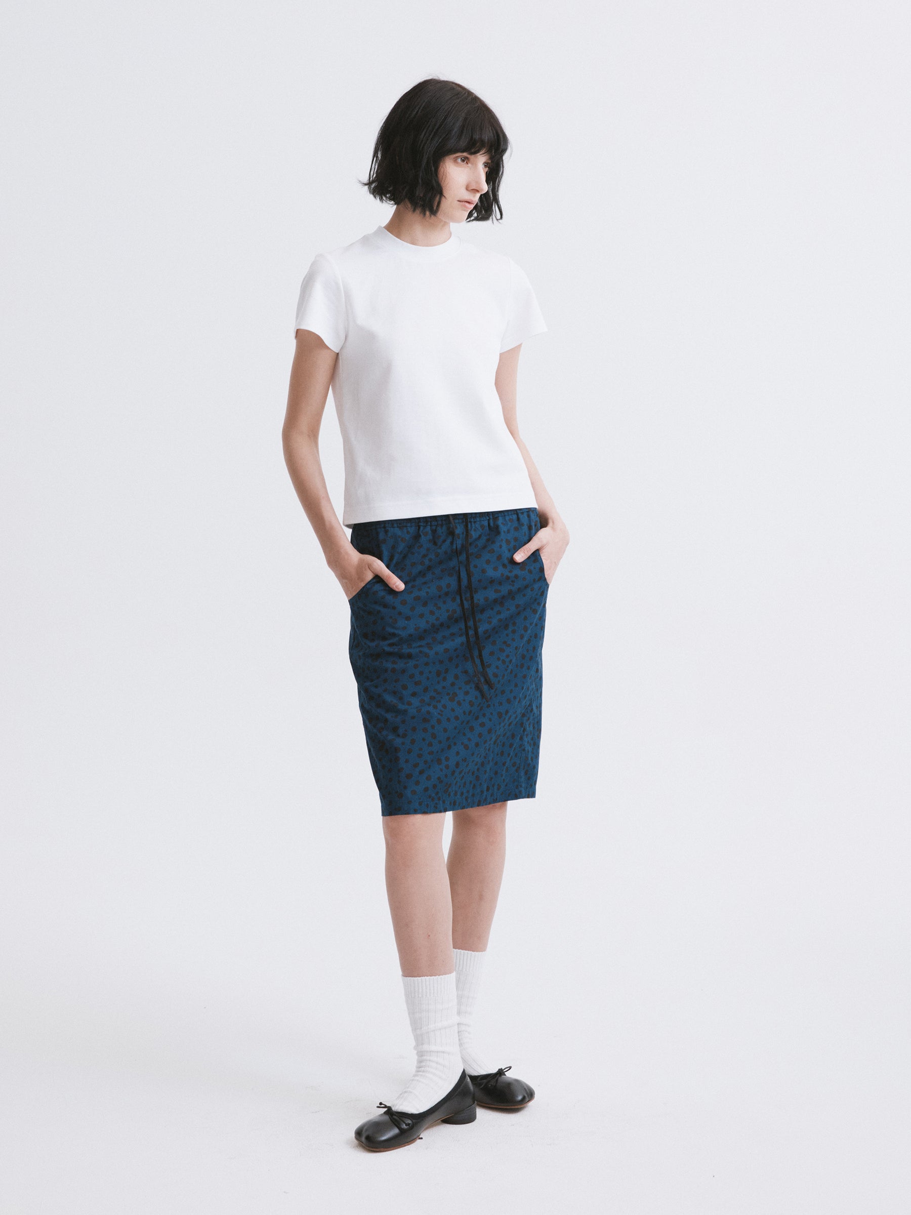 Essential Relaxed Fit Solid Short-Sleeve Tee White
